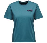 Camiseta de mujer Black Diamond W Mountainscape SS Tee Talla: L / Color: azul