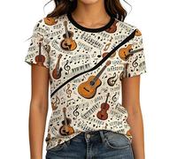 Camiseta de Mujer con Grúa Impresa en 3D Camiseta Divertida de Novela Gráfica Manga Corta Cuello Redondo Ajuste Holgado