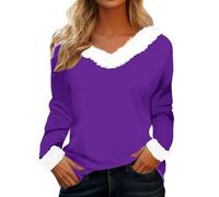 Camiseta de mujer de algodón blanco básico, camiseta de cuello redondo curvo, moda de verano con cuello redondo, modelo básico de gran tamaño Evolution T 2026, morado, S