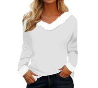 Camiseta de mujer de algodón blanco básico, camiseta de cuello redondo curvo, moda de verano con cuello redondo, modelo básico de gran tamaño Evolution T 2026, blanco, S