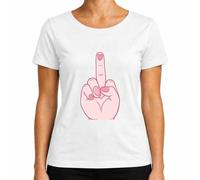 Camiseta de mujer descarada con corazón corazón rosa sarcástico