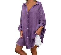 Camiseta de Mujer Elegante Blusa Tallas Grandes Manga Corta Color sólido Lino Hombro sin Tirantes Moda Fiesta Camisa Suelto Verano Camiseta Tops Casual T-Shirt Original tee vpass (S-5XL)