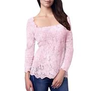 Camiseta de mujer elegante rosa superior femenina elegante y elegante velada rosa camisetas estampado floral estético camisetas manga larga túnica estilo único moderno urbano tops glamour velada tops