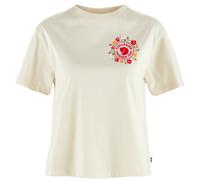 Camiseta de mujer Fjällräven Fjällblomster Logo T-shirt W Talla: S / Color: blanco