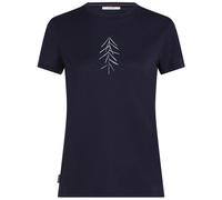 Camiseta de mujer Icebreaker W Merino 150 Tech Lite SS Tee Lancewood Talla: M / Color: azul oscuro
