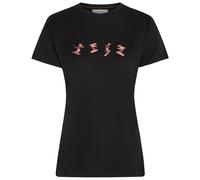 Camiseta de mujer Icebreaker Women Merino 150 Tech Lite SS Tee Snow Day Talla: S / Color: negro