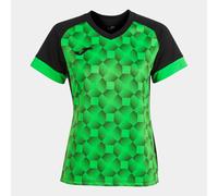 Camiseta manga corta mujer supernova iii negro verde flúor S
