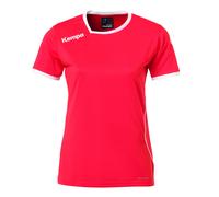 Kempa Curve MC Camiseta de Juego, Mujer, Rojo/Blanco, XXL