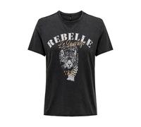 ONLY Onllucy Reg S/S Top Jrs Noos, Camiseta Mujer, Phantom/Print:rebelle Miss, M