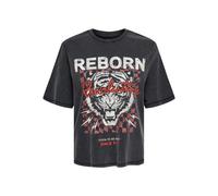 Camiseta de mujer Only Onllulu Life Boxy Wild Box Jrs L