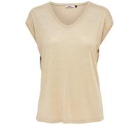 Camiseta de mujer Only Silvery manches courtes col V lurex XL