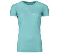 Camiseta de mujer Ortovox 185 Merino Tangram Logo Ts W Talla: L / Color: azul