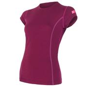 Camiseta de mujer Sensor Merino Wool Active m/c Talla: XL / Color: violeta