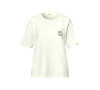 Street One Camiseta con Detalle Decorativo Off White 44