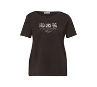 Street One Camiseta básica con Estampado Espresso Brown 44