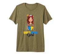 Camiseta de Mujer ucraniana con Bandera de Ucrania para Esposa de Paz Camiseta Premium