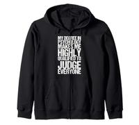 Camiseta de My Degree In Psychology Divertida Psychologist Sudadera con Capucha