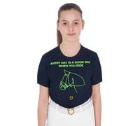 CAMISETA DE NIÑA SLIM FIT ESTAMPADO FLUORESCENTE