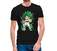 Camiseta de niño de Manga Corta Goku Elche 25-26 (8- Camiseta niño 8 años)(Negra Manga Corta)