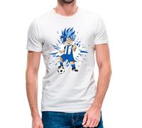 Camiseta de niño de Manga Corta Goku Real Sociedad 24-25 (5- Camiseta niño 2 años)(Blanca Manga Corta)