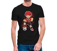 Camiseta de niño de Manga Corta Superfutbolista Manga del Mallorca 25-26 (5- Camiseta niño 2 años)(Negra Manga Corta)