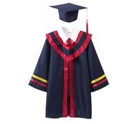 Camiseta de niño para niños 2026, traje de vestido de graduación para niños, niños pequeños, traje de médico, set de guardería, camiseta de algodón con cuello redondo, azul, 120/M
