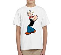 Camiseta de NIÑOS Popeye Cocoliso Espinacas Brutus 010 5-6 años