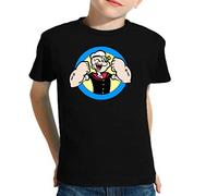 Camiseta de NIÑOS Popeye Cocoliso Espinacas Brutus 019 3-4 años