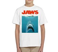 Camiseta de NIÑOS Varios Peliculas Divertidas Retro Tiburon Shark Jaws 017 9-10 Años