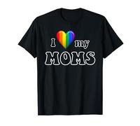 Camiseta de orgullo gay "I Love My Moms" para niños Camiseta