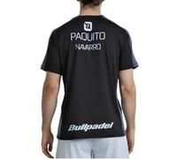 Camiseta de pádel BULLPADEL Paquito Navarro 2026. Negro 2XL