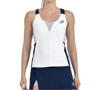 Camiseta de pádel tirantes BULLPADEL Porson Mujer. Blanco L