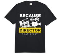 Camiseta de película Because I Am The Director That Is Why Cinema Comfort Colors Adult Heavyweight T-Shirt