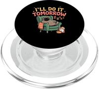 Camiseta de Perezoso I'Ll Do It Tomorrow para procrastinadores PopSockets PopGrip para MagSafe
