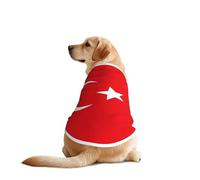 Camiseta de perro con la bandera de Turquía, chaleco transpirable y refrescante para perros grandes, protección solar, uso cómodo para Golden Retriever, Husky, Alaska, actividades al aire libre, talla