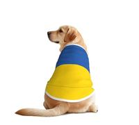 Camiseta de perro con la bandera de Ucrania, chaleco transpirable y refrescante para perros grandes, protección solar, uso cómodo para Golden Retriever, Husky, Alaska, actividades al aire libre, talla