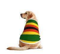 Camiseta de perro con la bandera de Zimbabwe, chaleco transpirable y refrescante para perros grandes, protección solar cómoda para Golden Retriever, Husky, Alaska, actividades al aire libre, talla 4XL