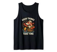Camiseta de Pesca con Tiburones Good Things Take Time Camiseta sin Mangas