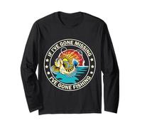 Camiseta de Pesca Divertida If I'm Missing I've Gone Fishing Apparel Manga Larga