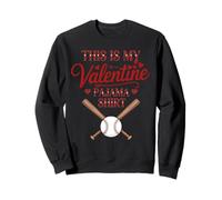 Camiseta de Pijama de béisbol con Texto en inglés «This is My Valentine» Sudadera