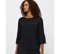 Camiseta de pijama de modal Aura Spotlight Mujer Talla 38. Color Negro