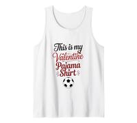 Camiseta de Pijama Divertida para fanáticos del fútbol Americano This is My Valentine Camiseta sin Mangas