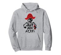 Camiseta de Pirata instantánea con Texto en inglés Just Add Rum Sudadera con Capucha