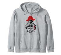 Camiseta de Pirata instantánea con Texto en inglés Just Add Rum Sudadera con Capucha