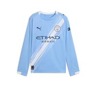 Camiseta de Primera equipación Infantil del Manchester City Temporada 2025/26 - Manga Larga - Team Light Blue - Talla: 128