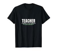 Camiseta de Profesor convirtiendo a pequeños Humanos en Grandes soñadores Camiseta gráfica económica, Hombre, Negro, M