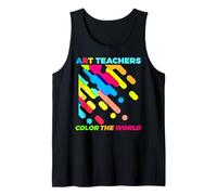 Camiseta de Profesor de Arte Color The World School Art Classroom Student Camiseta sin Mangas