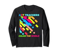 Camiseta de Profesor de Arte Color The World School Art Classroom Student Manga Larga