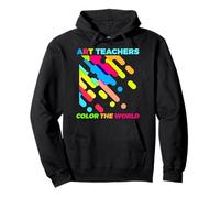 Camiseta de Profesor de Arte Color The World School Art Classroom Student Sudadera con Capucha