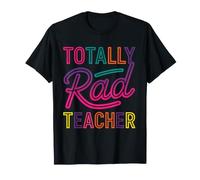 Camiseta de Profesor SPED de los años 80 y 90 Totally RAD Teacher Retro Camiseta
